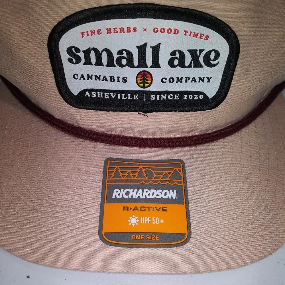 Small Axe Cannabis Company Pink Rope-Detail Richardson Cap Snapback Size OS